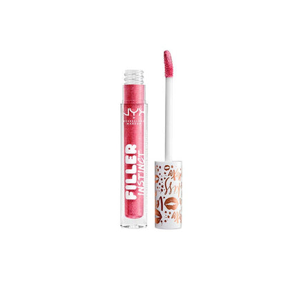 NYX PROFESSIONAL MAKEUP plumping lip polish front view showing glossy shine and fuller-looking lips