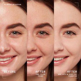 NYX PROFESSIONAL MAKEUP primer held in hand showing compact size