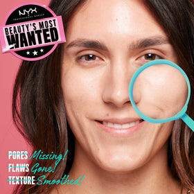NYX PROFESSIONAL MAKEUP texture close-up demonstrating smooth, matte finish