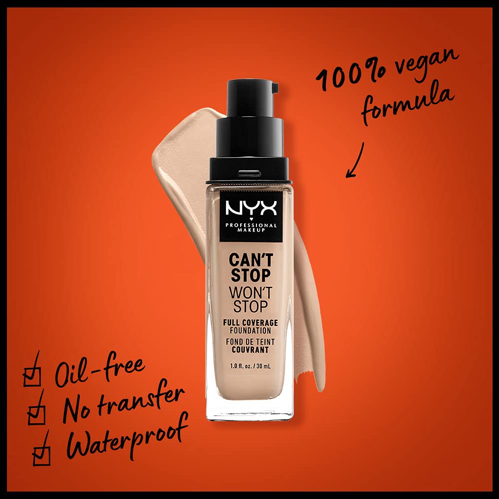 NYX PROFESSIONAL MAKEUP creamy foundation drop texture showing blendability benefit on skin