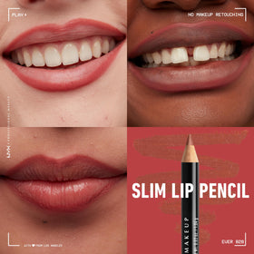 NYX PROFESSIONAL MAKEUP model applying lip liner for clean defined edges