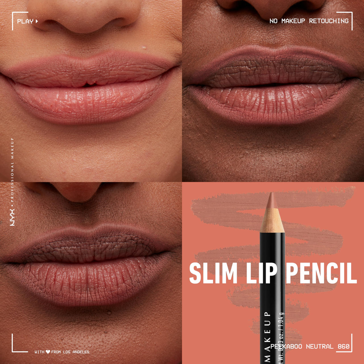 NYX PROFESSIONAL MAKEUP swatches of Peakaboo Neutral Nude Pink Ever for shade choice