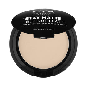 NYX PROFESSIONAL MAKEUP compact front view shows packaging and shade for easy selection