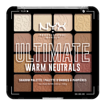 NYX PROFESSIONAL MAKEUP front packaging shows palette design and warmth