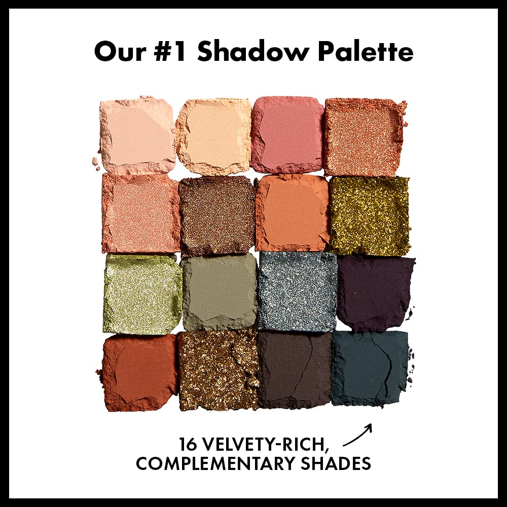 NYX PROFESSIONAL MAKEUP close-up of shadow pans highlighting creamy metallic and matte texture