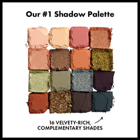 NYX PROFESSIONAL MAKEUP close-up of shadow pans highlighting creamy metallic and matte texture