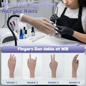 Nyxaphoralyn close-up of finger joints demonstrating bendable movement for realistic training