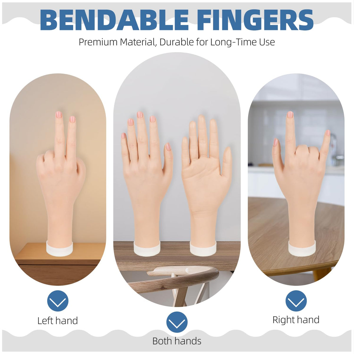 Nyxaphoralyn bent fingers demonstrating adjustable positioning for practice