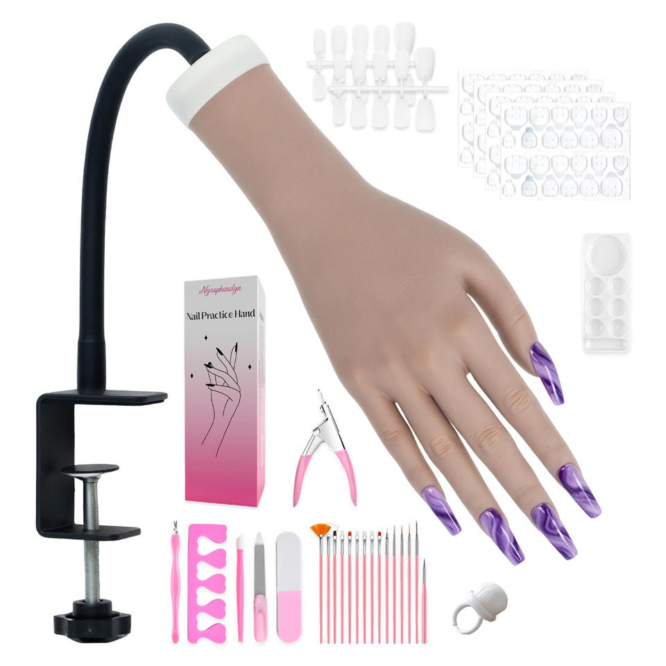 Nyxaphoralyn front view mannequin hand showing lifelike shape and realistic practice benefit