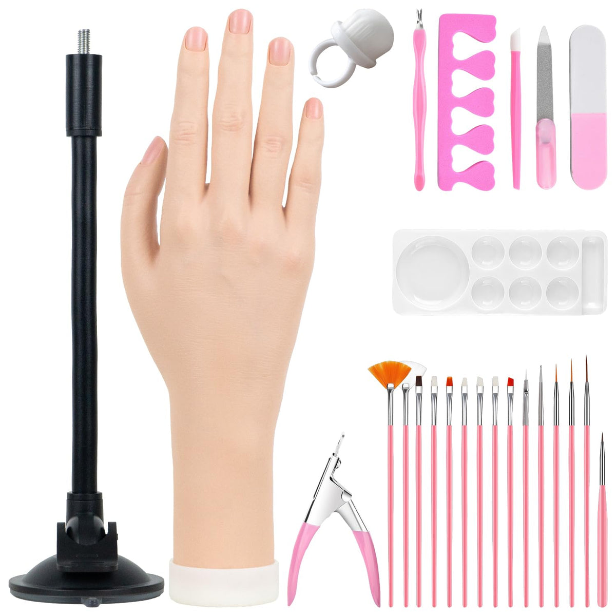 Nyxaphoralyn front view practice hand showing lifelike proportions and realistic training