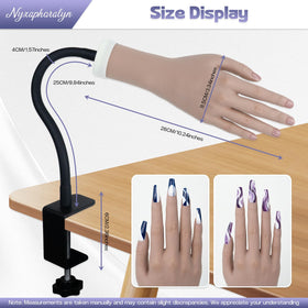 Nyxaphoralyn next to ruler showing true-to-scale size for accurate practice