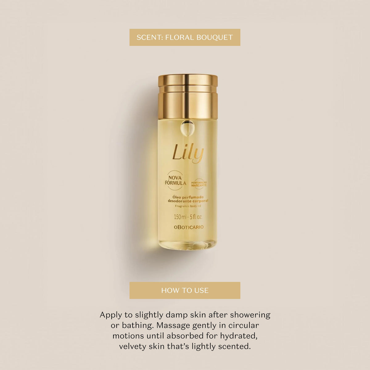 O BOTICARIO vitamin E ingredient detail highlighting nourishing benefit