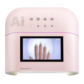 O NAIL lamp front view showing pink finish and salon-grade build benefit