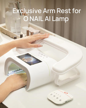 O NAIL scale comparison with hand to show compact portable size