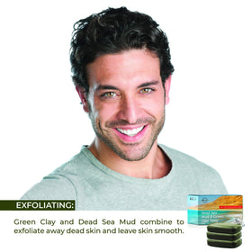 O NATURALS soap bar close-up highlighting clay texture and purity