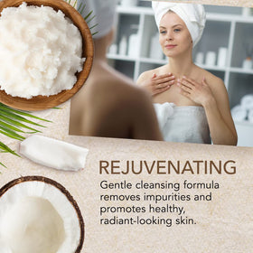 O NATURALS coconut and shea butter ingredients highlighting moisturizing benefit