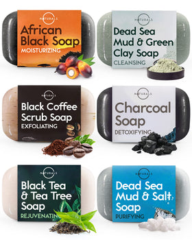 O NATURALS front packaging showing the six-bar gift set and benefits