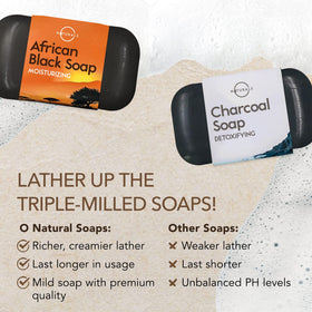 O NATURALS gift set styled in bathroom to suggest spa-like home routine