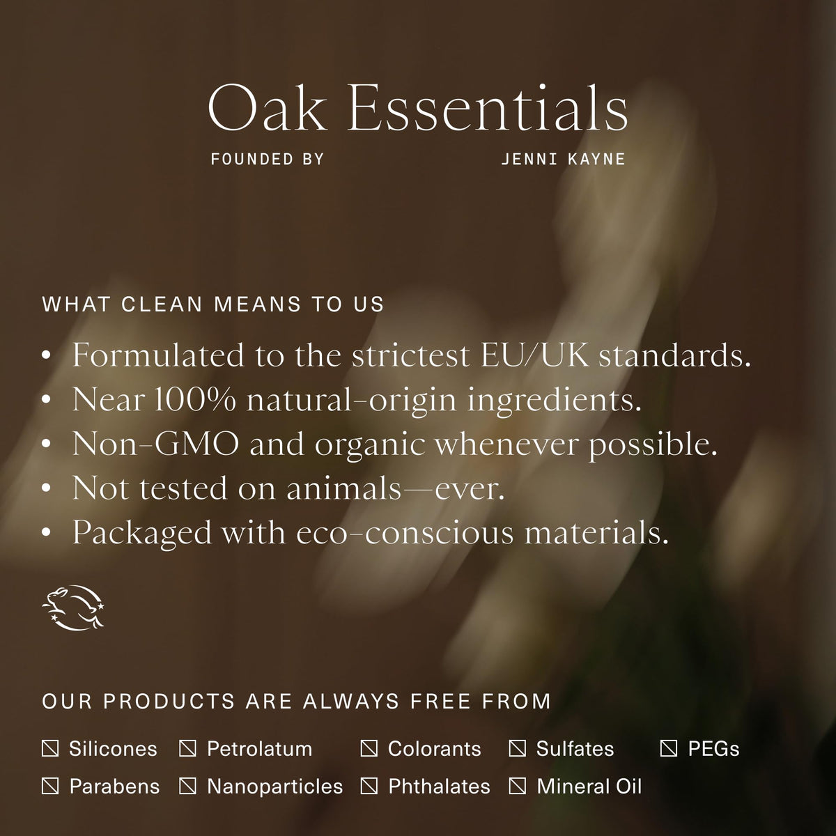 Oak Essentials application demo on damp face demonstrating easy rinse-off routine