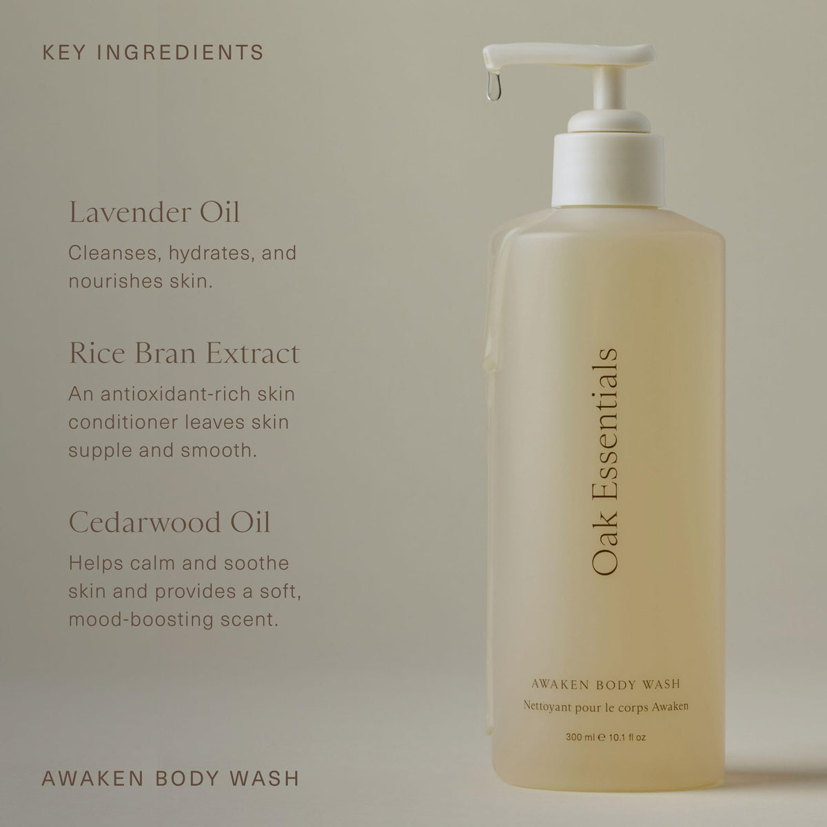 Oak Essentials in hand with sponge showing easy application and silky feel