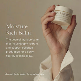 Oak Essentials open jar close-up showing buttery balm texture and nourishment