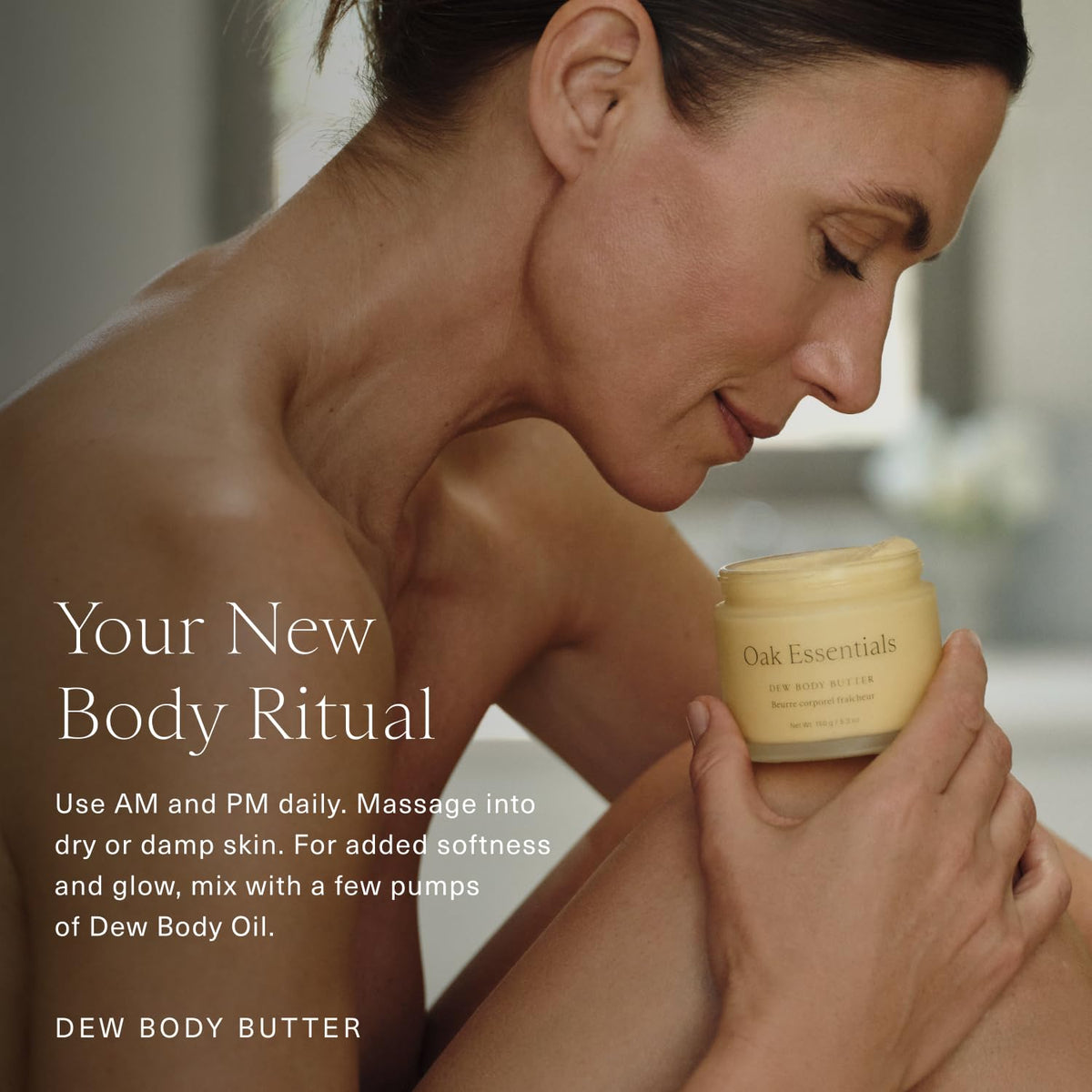 Oak Essentials applied on forearm illustrating smooth absorption and visible softness