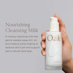 Oak Essentials pump close-up focusing on easy dispensing and convenience