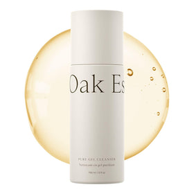 Oak Essentials front packaging showing clean gel cleanser and benefits
