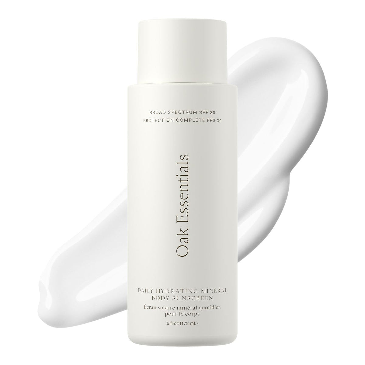Oak Essentials front packaging showing SPF 30 and brand for clear protection