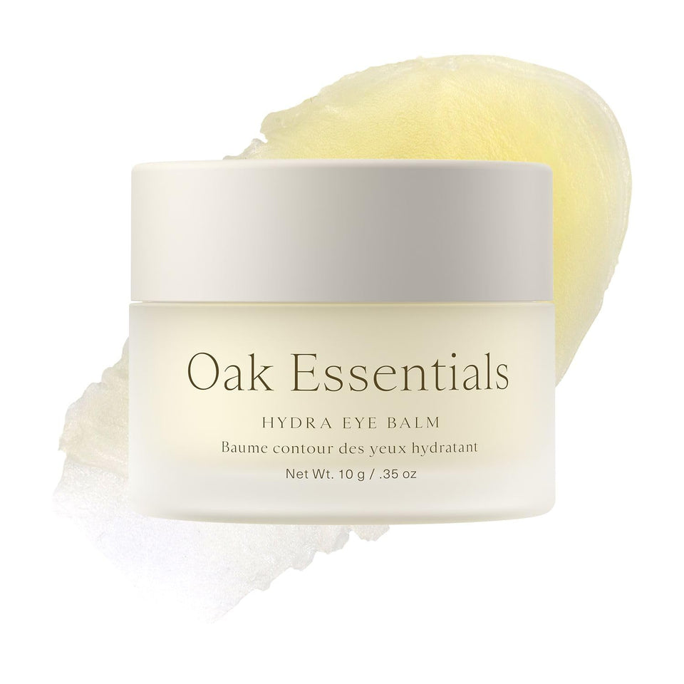Oak Essentials front jar view showing compact balm packaging and brand