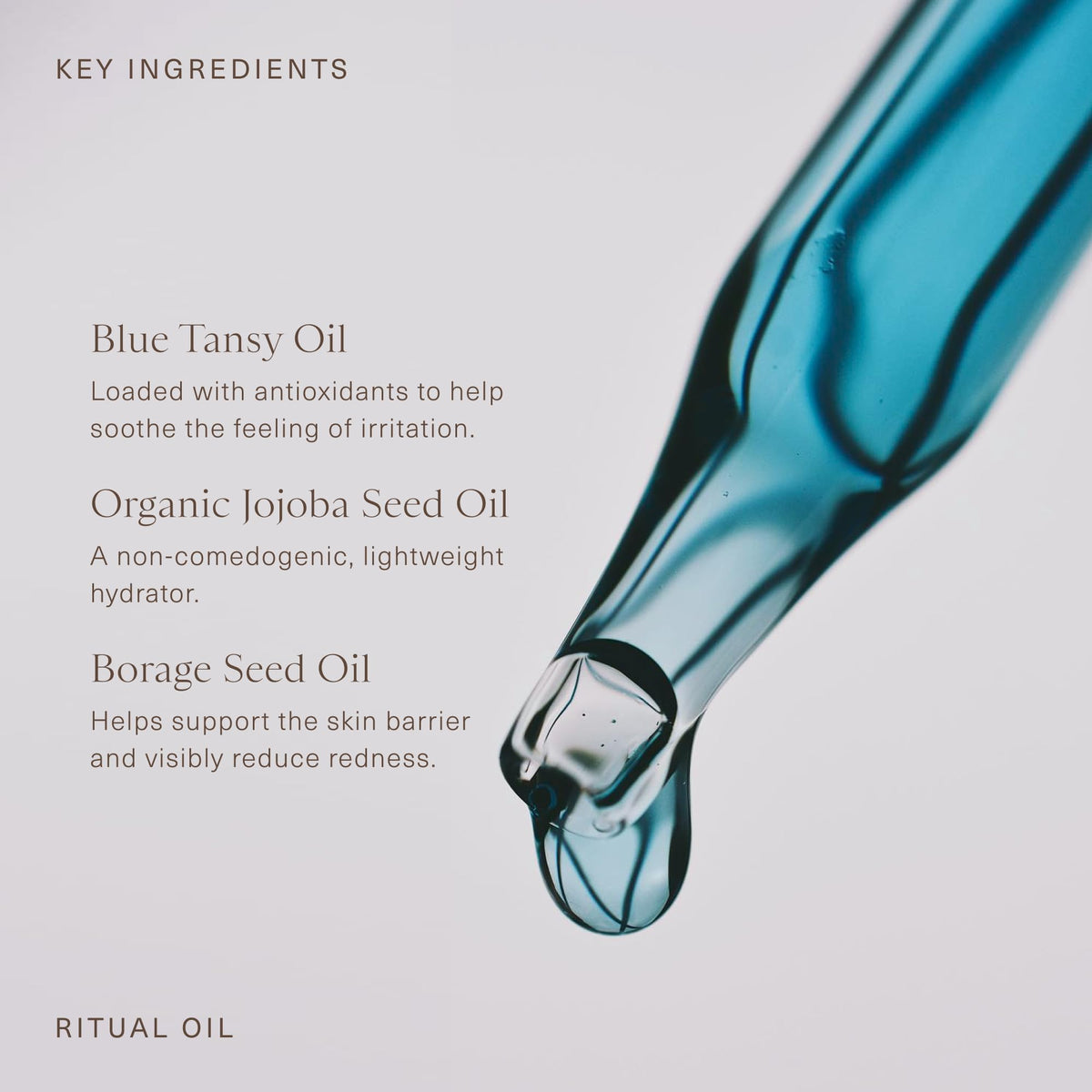 Oak Essentials ingredients label close-up showing clean-formula highlights and transparency