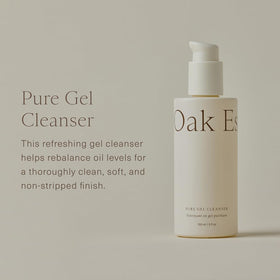 Oak Essentials pump dispensing clear gel for easy controlled use