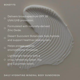 Oak Essentials lotion texture close-up showing lightweight, fast-absorbing finish