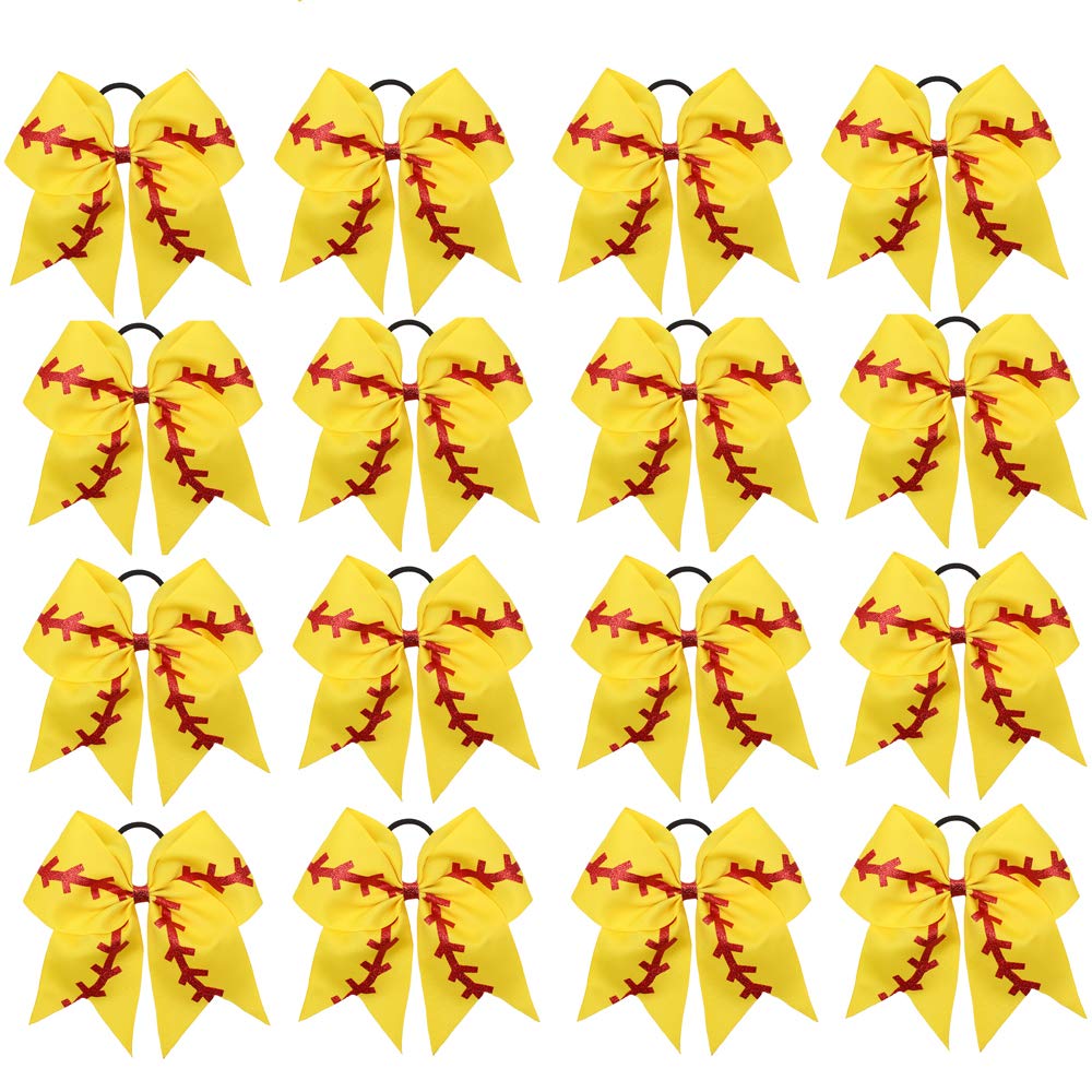 OAOLEER front packaging showing 16 yellow cheer bows and team-ready storage