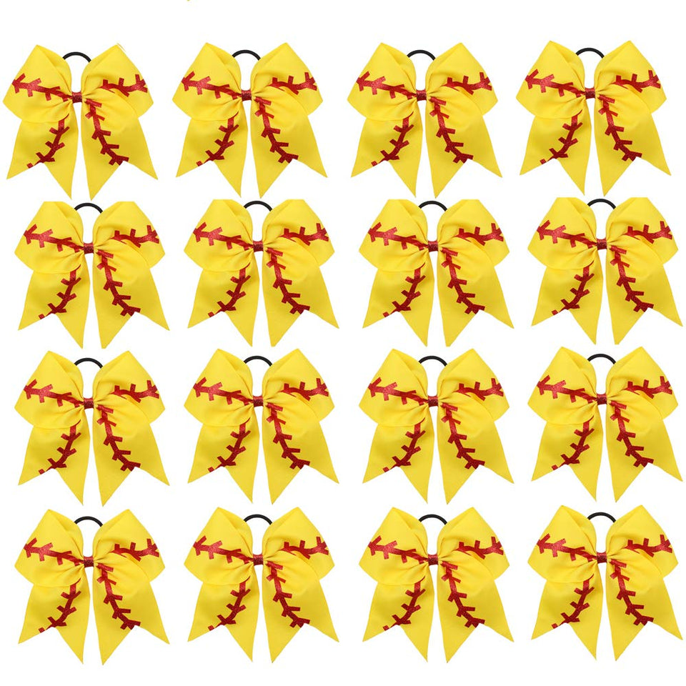 OAOLEER front packaging showing 16 yellow cheer bows and team-ready storage