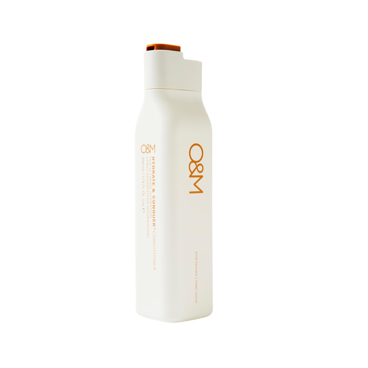 O&M back label close-up listing ingredients and usage benefits