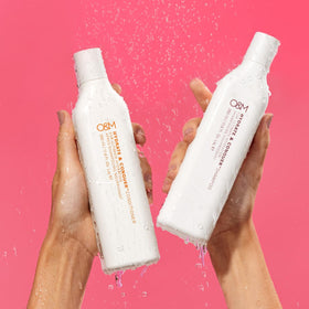 O&M shampoo lather close-up demonstrating gentle cleansing
