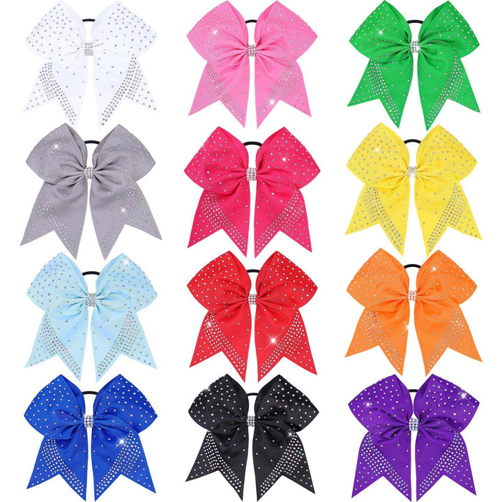 OAOLEER front packaging showing 12 multicolor bows and clear bag benefit visibility