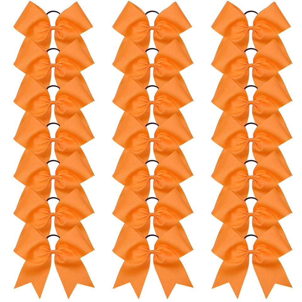 OAOLEER front packaging showing 21 orange cheer bows for easy team supply