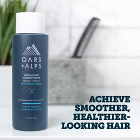 Oars + Alps back label close-up highlighting ingredient list and transparency