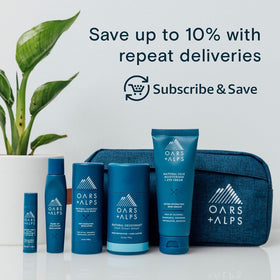 Oars + Alps care label showing disposal guidance and safe-use benefit