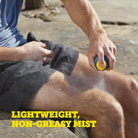 Oars + Alps sunscreen in beach setting showing outdoor protection benefits