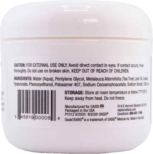 Oasis LID & LASH wipe being used on eyelid — gentle removal of makeup and debris