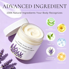 OASIS MAMA BEAR 4oz jar in hand showing compact travel-friendly benefit