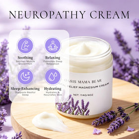 OASIS MAMA BEAR cream texture close-up demonstrating fast absorption benefit