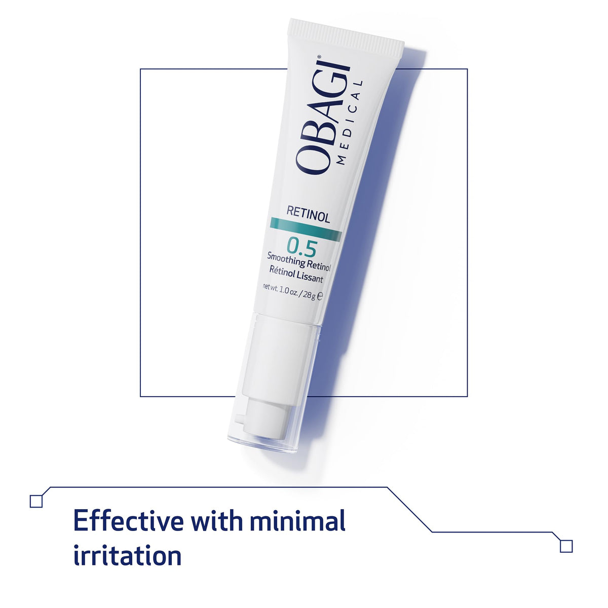 Obagi Medical application on hand displaying easy absorption and hydration
