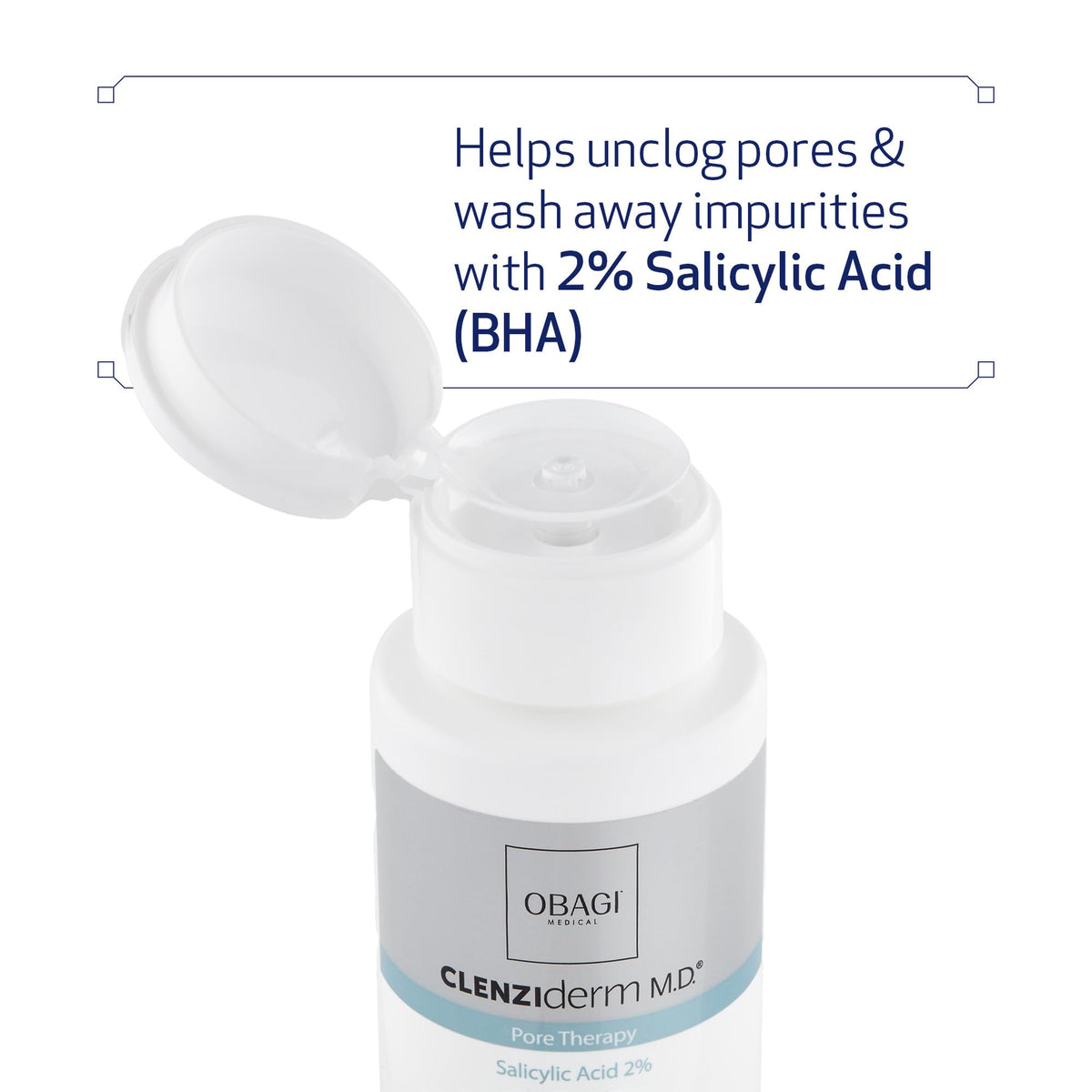 Obagi Medical cleanser foam texture demonstrating deep cleansing action