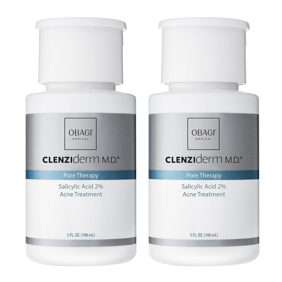 Obagi Medical front packaging showing bottle and label for clear routine