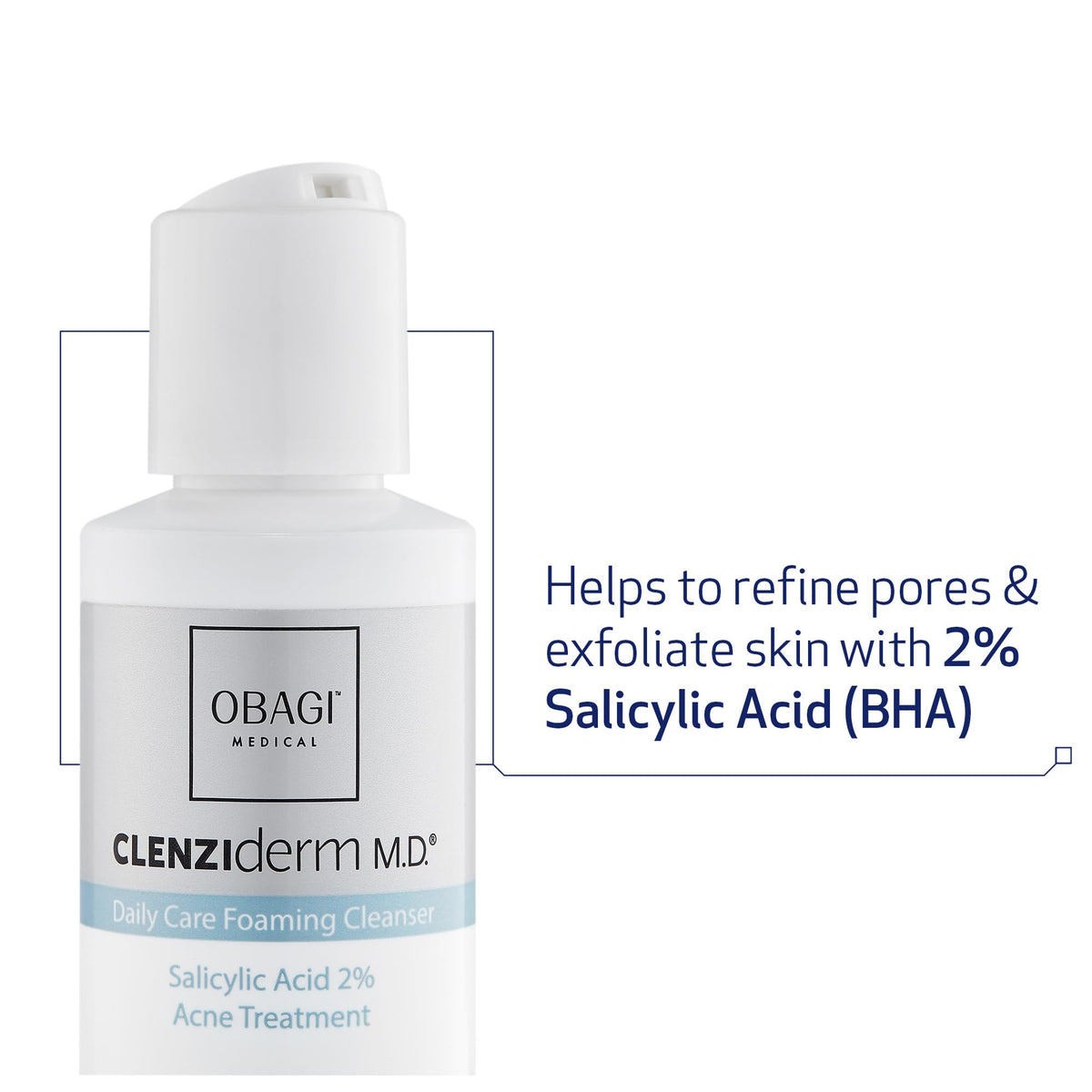 Obagi Medical pore therapy toner front bottle showing 2% salicylic acid strength