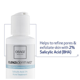 Obagi Medical pore therapy toner front bottle showing 2% salicylic acid strength